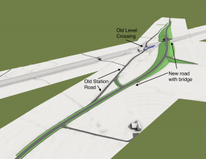 This image gives an indication of how the road will look.