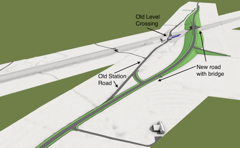 This image gives an indication of how the road will look.