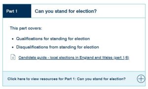 Image: Can you stand for Election?