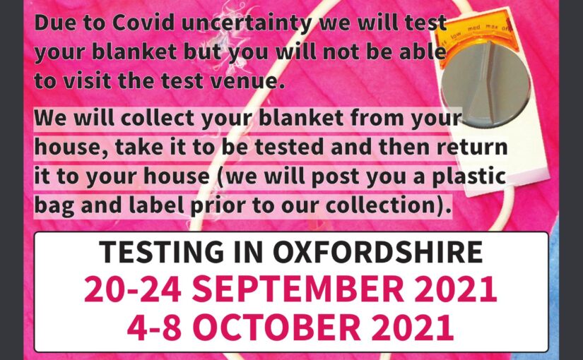 Electric Blanket Testing – 2021