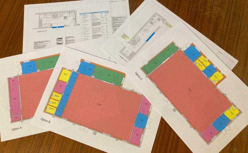 Image of various hall plans
