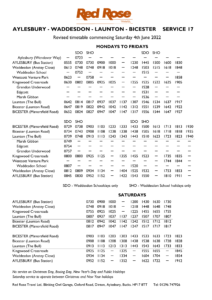 Service 17 timetable from 4-6-22