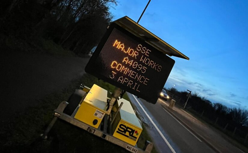 A4095 Road Works