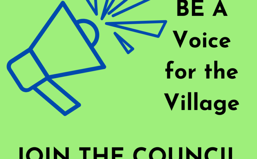 Be a voice for the village – join the Parish Council