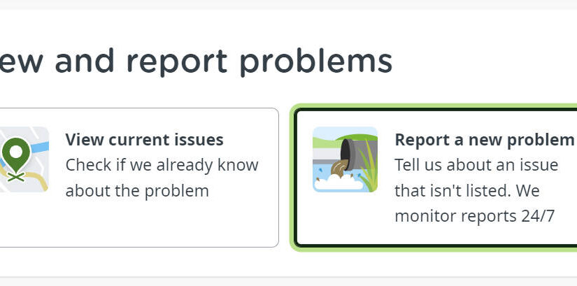 Thames Water – Report a Problem