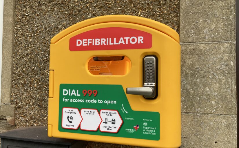 New Defibrillator – Parish Hall